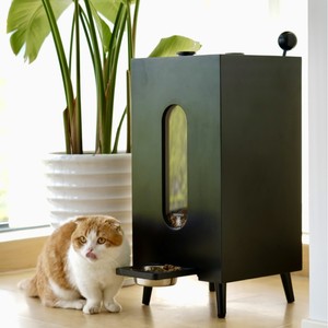 एडज़िया बड़ी क्षमता प्रीमियम पर्यावरण पर्यावरण के अनुकूल लकड़ी के पालतू पशु फीडर आसान पुल-लीवर बिल्लियों के लिए आसान पुल-लीवर - Product Image 6