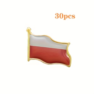 Bandiera in Metallo Placcato Oro per l'Amicizia, Serie Patriottica all'Ingrosso con Angelo Intagliato e Inciso, Souvenir Dipinto - Product Image 3