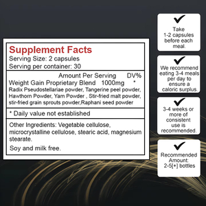 Olli Oem Snelle Gewichtstoename Pillen Supplementen Eetlust Gain Gewicht Pillen Kruidencapsules Voor Vrouwen Gewichtstoename Capsules Producten - Product Image 3
