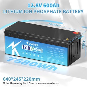 Kepworth 12.8V 600Ah <b>Battery</b> Rechargeable Lithium <b>Batteries</b> with 200A BMS for Solar Off-grid Applications 600Ah <b>12V</b> - Product Image 2