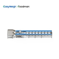 Machine de triage pondéral automatique Easyweigh pour poissons, fruits de mer, aliments surgelés, volailles et viandes, capacité de 300 pièces/minute