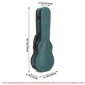 Usine Best Seller Arch Top Petite Guitare En Bois 24 Pouces Baryton Ukulélé Hard Shell Case instruments sacs et étuis - Product Image 4