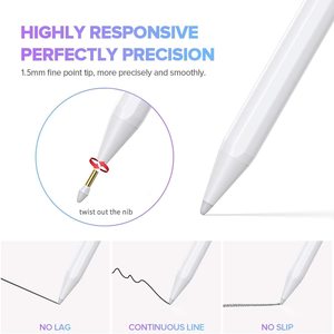 Stylet tactile professionnel <span class=keywords><strong>pour</strong></span> écran, pointe POM de 1,0 mm, <span class=keywords><strong>meilleur</strong></span> stylet de dessin <span class=keywords><strong>pour</strong></span> <span class=keywords><strong>iPad</strong></span> Pro mini air - Product Image 2