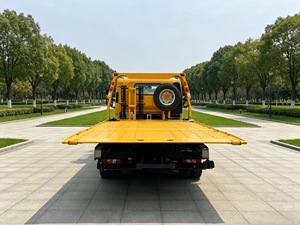 Promotion : Camion <span class=keywords><strong>de</strong></span> remorquage à plateau plat JAC 4x2 Diesel Manuel avec treuil 4T, pour dépannage routier léger et transport <span class=keywords><strong>de</strong></span> mini-excavatrices - Product Image 5