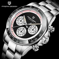 PAGANI-montre-bracelet de luxe pour hommes, chronographe, DESIGN, marque japonais, VK63, mouvement, en acier inoxydable, horloge étanche de 1676 M, 100