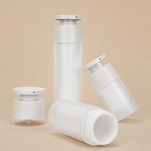 Flacon de lotion cosmétique de luxe personnalisé, faible MOQ, imprimé, 15 ml, 30 ml, 50 ml, flacon pompe sans air à double paroi pour les soins de la peau - Product Image 3