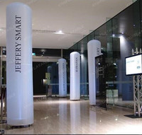 Pilier gonflable avec impression de logo personnalisée, colonne gonflable à LED, tube gonflable à LED pour la publicité