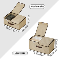 Armoire de rangement pour vêtements de maison Armoire de rangement pliante avec double couvercle