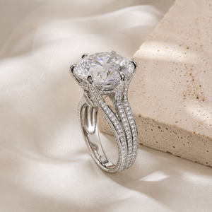Anillo de Boda Clásico de Seis Puntas con Circonita para Mujer, Joyería Romántica para Novia - Product Image 3