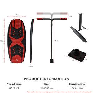 Tabla de Surf Ligera de Carbono 96cm, Tabla de Foil Surfboard Todo en Uno, Set de Hydrofoil, Tabla de Salto, Foilboard, Scooter para Surf - Product Image 1