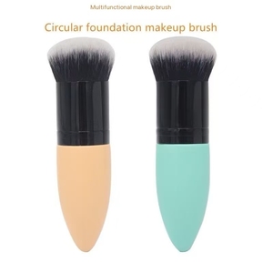 Pinceau de maquillage multifonction simple avec manche en bois de 12cm Fond de teint sans couture BB Cream Small Fat Bun <span class=keywords><strong>Brosse</strong></span> de nettoyage portable Blush - Product Image 5