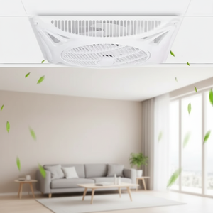 Ventilatore da Soffitto Elettrico Silenzioso di Lusso 600*600 23 Pollici a 3 Pale in Plastica con Luce, Motore AC, Telecomando, per Soggiorno e Ufficio, OEM - Product Image 5