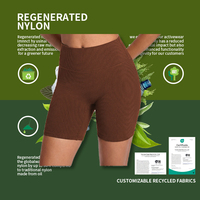 Short cycliste de yoga taille haute, sans couture avant, effet push-up, style occidental, pour la gym, vente en gros directe usine