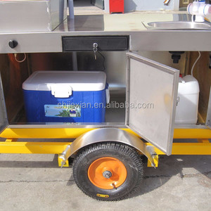 Carrito de Comida Móvil de Diseño Moderno en Acero Inoxidable para Venta de Helados y Hot Dogs - Product Image 6
