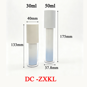 Nhựa kem sang trọng mỹ phẩm chăm sóc da bọt rỗng lotion không có không khí bơm phun chai - Product Image 2