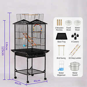 Removable Bird Cage Large Bird Cages Customizable Parrot Cage Bird Breeding Cage New Style Aviary - Product Image 2