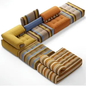 ריהוט סלון לובי יוקרה מודרני 3 מושבים סט כורסה בצורת אליפסה ספה מודרנית ירוקה אמרלד