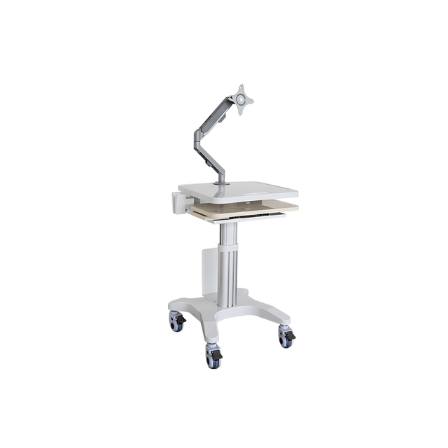 Premium Dental Trolley Medical Cart Universal for Laptop Desktop Heavy Duty Support Column Compatible with Most Scanner Brands
