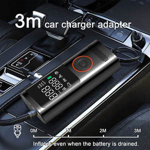 Mini <span class=keywords><strong>gonfleur</strong></span> de pneu d'affichage numérique sans fil de pompe à air de voiture portative avec la fabrication d'usine de <span class=keywords><strong>gonfleur</strong></span> sans fil intelligente de lumière de SOS - Product Image 4