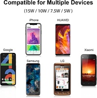 Tapis de souris de jeu avec recharge sans fil, téléphone portable, dessin animé, RGB, repose-poignet, tapis de souris ergonomique personnalisé, support pour bureau et maison