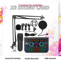 Interface de carte son de studio audio USB X3 changeur de voix tableau d'effets chantant mélangeurs d'instruments de musique 20Hz-20kHz 1200mAh