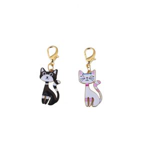 Hot-Selling Colorful Printed Civet Cat Metal <b>Keychain</b> <b>Personalized</b> Fashionable Alloy Key Pendant Accessory - Product Image 4