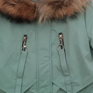 Jaket parka anak perempuan, pakaian musim dingin anak-anak gaya Korea