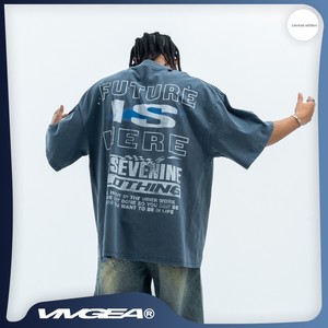 Haute qualité Hell Cotton Star T-Shirt hommes Hellish Street Wear lavage acide eau surdimensionné 100% coton étiqueté vêtements en vente - Product Image 5