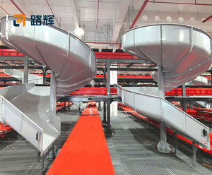 Duy nhất nhập xoắn ốc CHUTE bưu kiện trọng lực trượt Chiều cao Modular cài đặt cho thương mại điện tử kho hậu cần - Product Image 5