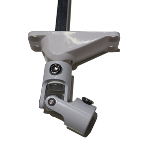 Joint universel à manivelle hexagonale de 7 mm avec <span class=keywords><strong>support</strong></span> de montage pour volets roulants, finition blanche - Product Image 6
