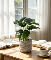 Plantes artificielles en pot pour décoration intérieure, en PE, style moderne, haute simulation, fleurs artificielles de Noël, ornement d'intérieur de qualité, fourni directement par l'usine
