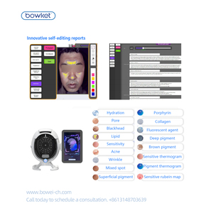 <span class=keywords><strong>Bowket</strong></span> Analyseur de Peau 3D IA 15,6 pouces avec Caméra HD 36MP pour l'Analyse de l'Acné et des Rides, Écran Pliable pour Tête/Visage/Nez - Prise US/EU - Product Image 4