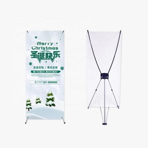 Supermercato X Stand Banner 60*160cm Roll up espositore negozi al dettaglio pubblicità cosmetica metallo costruzione cartone imballaggio - Product Image 5