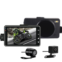 Nieuwe product dubbele voor- en achtercamera's HD waterdichte motorfiets recorder rijrecorder