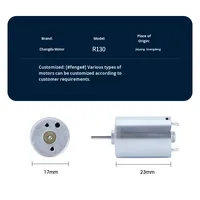 R130 Micro Moteur Instrument de Beauté Perceuse à Ongles et Machine à Tatouer Masseur Vibrant Petit Moteur Brossé CC pour Utilisation de Ventilateur
