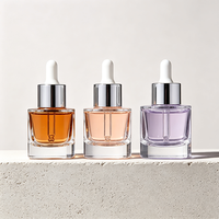 Nouveau style – Flacon compte-gouttes transparent givré pour huiles essentielles et sérums, 20 ml, 30 ml, 40 ml – Vaporisateur en verre pour soins de la peau – OEM