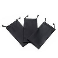 Vente en gros Sacs anti-poussière en microfibre tendance à rayures Étuis à lunettes souples et étanches Cordes à tirer Sacs à main rectangulaires portables