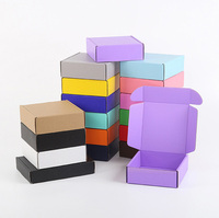 Expédition personnalisée en usine boîte d'expédition en papier kraft bleu grande boîte d'épicerie en carton personnalisée emballage avec logo pour l'expédition de soins de la peau