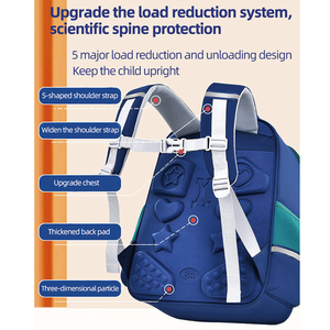High Quality <b>School</b> Bag From Grade 1 to 6 Boys and Girls <b>Backpack</b> Wear-resistant, Load-reducing and Large-capacity Printing - Product Image 6