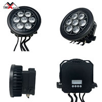 Projecteur LED étanche IP65 54x3W RGBW pour parcs à thème, éclairage de scène extérieur, éclairage de fond DMX512, projecteur de théâtre
