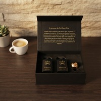 Boîte de parfum de luxe, boîte magnétique personnalisée avec estampage doré et insert en mousse