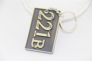 Llavero de Aleación de Zinc ZRM, Joyería Vintage de Moda, Sherlock <span class=keywords><strong>Holmes</strong></span> 221B, Detective Consultor, Ligero e Impermeable, Souvenir para Fans - Product Image 2
