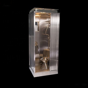 Cabina de Baño Portátil de Acero Inoxidable de Lujo Prefabricada en China, para Exteriores, Pública, <span class=keywords><strong>con</strong></span> <span class=keywords><strong>Ducha</strong></span> - Product Image 1