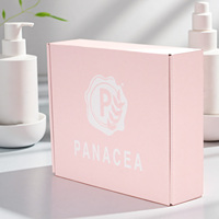 Boîte-cadeau cosmétique ondulée personnalisée boîte d'emballage en papier pliable écologique pour le maquillage bijoux de soins de la peau