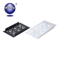 Couleur personnalisable pour les grilles d'aération Nouveau Design Or/Noir en alliage d'aluminium Trou de ventilation Couvercle décoratif pour cabine de cuisine