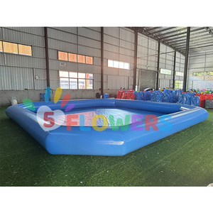 Piscina de agua azul de PVC comercial piscina inflable barata para niños con <span class=keywords><strong>bomba</strong></span> de aire gran oferta - Product Image 5