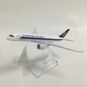 Modèle d'avion en métal moulé sous pression <span class=keywords><strong>Airbus</strong></span> <span class=keywords><strong>A350</strong></span>-900 de Singapore Airlines de 16 cm avec support - Product Image 2