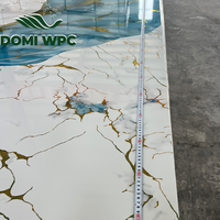Haute Brillant Pvc Marbre Panneau Étanche Uv Salle De Bains Mur Revêtement Panneaux Mur Marbre Panneau