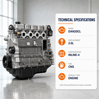 Ensemble moteur bi-carburant essence/gaz CNG Dong'an DAN20CL 2.0L d'origine pour remplacement de camion léger Foton Ollin
