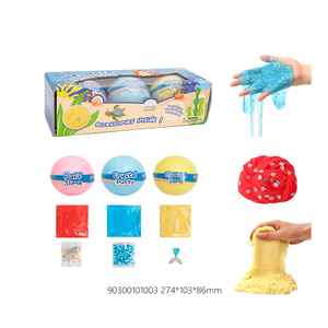 Ocean Series Mermaid Playdough & <b>Slime</b> Pack 3 Different Types of Stretch Toys OEM Acceptable Crystal Putty - Product Image 2